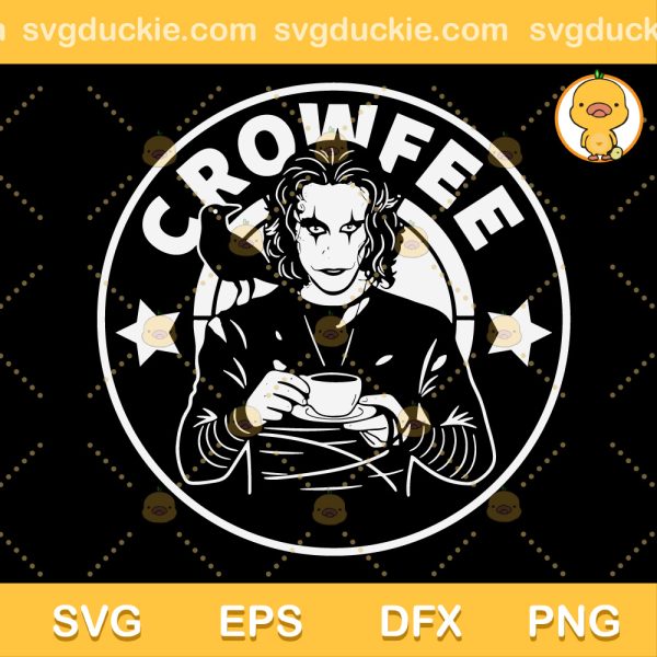 The Crow Coffe Starbucks Logo SVG, Crowfee Starbucks SVG, The Crow Movies SVG PNG EPS DXF