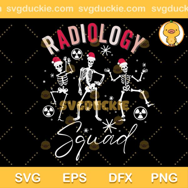 Radiology Squad Christmas SVG, Skeleton Santa Christmas SVG, Funny Skeleton Christmas SVG PNG EPS DXF