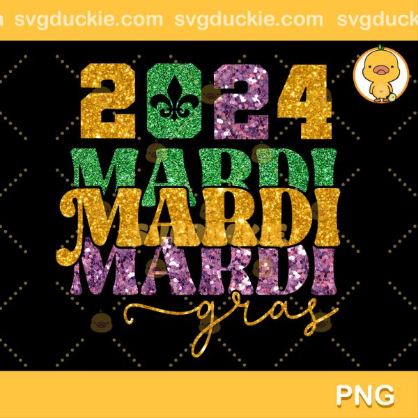 2024 Mardi Gras Glitter PNG, Mardi Gras Bling Bling PNG, Mardi Gras PNG