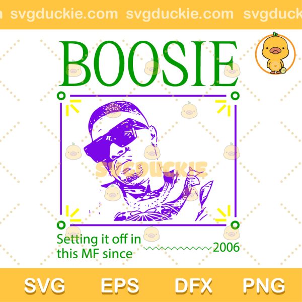 Boosie Concert Setting It Off 2006 SVG, Boosie Badazz Rapper SVG, Boosie Badazz Mardi Gras SVG PNG EPS DXF
