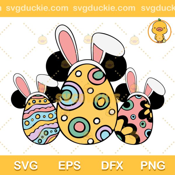 Easter Eggs SVG, Easter Day SVG, Easter Eggs Bunny SVG PNG EPS DXF
